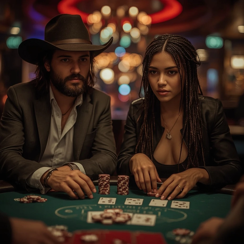 photo of two poker players Indibet Casino
